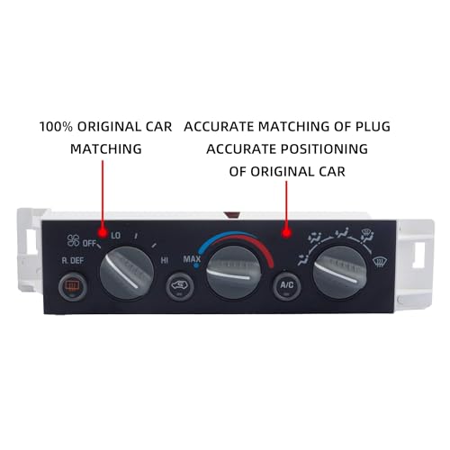 image for Dasbecan 599-006 AC Heater Climate Control Panel Module HVAC w/Rear Wi