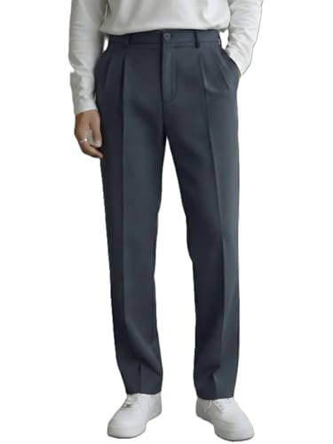 Image of INDICLUB Men's Track Pants with Side Stripe, Drawstring Waist, Straight Leg