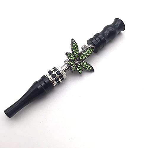Hookah Tips Shisha Stumpfhalter Frauen Grün Strass Ahornblatt Wasserpfeife Spitze Mundstück