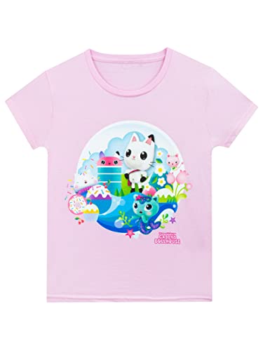 DreamWorks Gabby's Dollhouse T-Shirt Girls Gabbys Pandy Paws Tee Short Sleeve