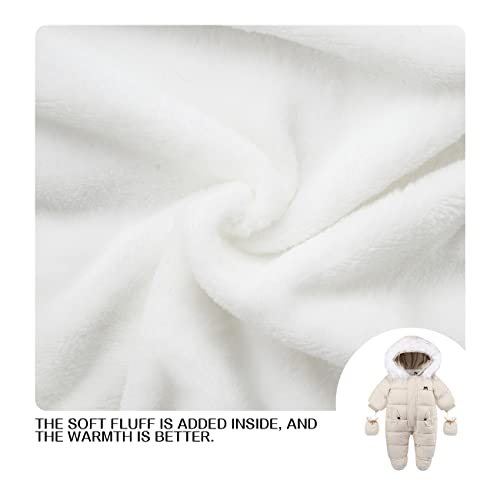 Image of Baby Girl Winter Snowsuit Toddler Jacket Clothes For Boy Infant Jumpsuit Hoodied