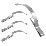 LifCratms 50 Stück flache Fenster-Spannfedern, Edelstahl-Fenster-Clips, befestigen Sie den Bildschirm sicher im Aluminiumk (0,5 cm breit x 5,3 cm lang)