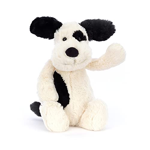 Jellycat Bashful Black and Cream Puppy Stuffed Animal, Medium 12 inches - Dogs and Puppies Plush Toy - Classic Children's Gift image 9