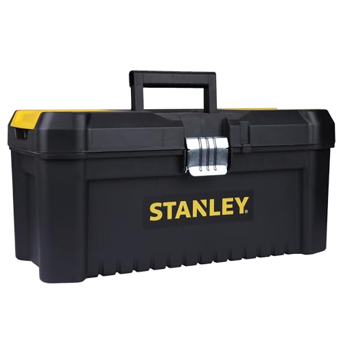 STANLEY Essential Tool Box (16in), Durable Storage Solution with Removable Tote Tray and Organisers, for Parts and Tools Storage, STST1-75518