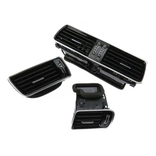 Rejilla de ventilación negra para reparar la consola de Passat B6 B7 juego de 3 piezas