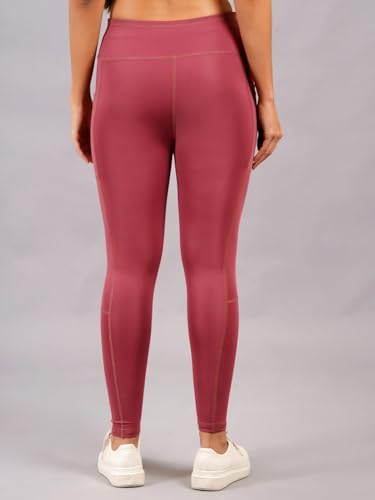 Image of NEVER LOSE Thick High Waist Yoga Pants with Pockets, Tummy Control Workout Running Yoga Leggings for Women