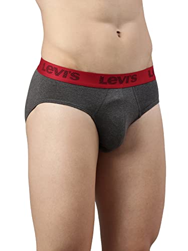 Image of Levi's 066 Brief for Men | Cotton Stretch Fabric | Durable & Breathable Underwear for Men | Anti-Roll Waistband | Extra Supportive Gusset | Functional Fly | Dual Layer 3D Pouch | Tagless | Pack of 1