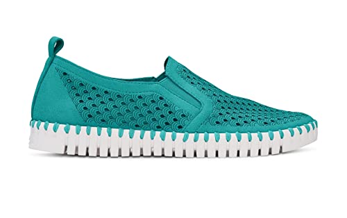 Image of Ilse Jacobsen HORNBAEK Women's Tulip Slip-On Flat | Elastic Side Panels | Lightweight Flexible Comfort.