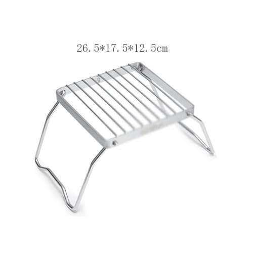 Marco de estufa de acero inoxidable plegable para camping y ollas 3