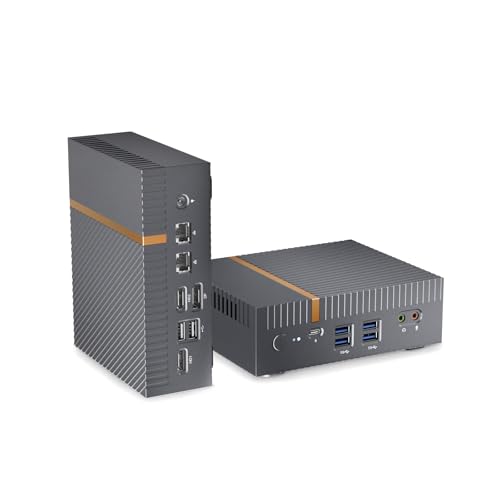 Image of Mini PC Intel i9-12900H 32GB RAM Dual Channel RAM, 1TB PCIe 4.0 NVME SSD, Thunderbolt 4 Mini Computers, Dual 2.5G LAN /Quad Screen Display /WiFi 6 /BT5.2, Auto Power On Office Business