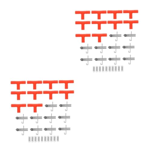 Abaodam Automatic Rabbit Waterer Large Water Bottle for Cages Bunny Drinking Fountain 10 Sets Drinker Heads Easy to Clean Store