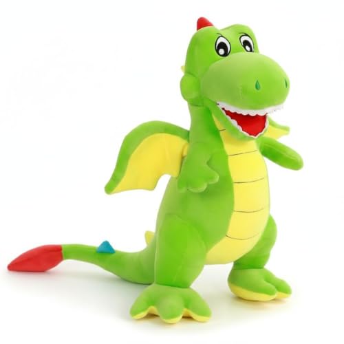 Image of Plush Stuffed Animal Toy | Ultra Soft and Cuddly Teddy for Kids and Adults | Cute Hugging Doll for Gifting, and Bedroom Decor (Green Dragon)