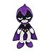Wishtoy Anime Movie Teen Titans Go Peluche, Robin Cyborg Starfire Soft Stuffed Doll, pour Garçons Cadeaux d'anniversaire, 25Cm Raven
