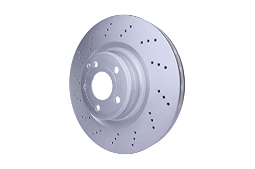 Disque de frein HELLA 8Dd 355 122-891 haute teneur en carbone revêtu pour essieu automobile