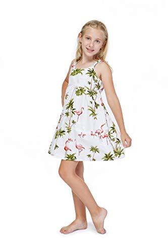 Made in Hawaii Luau Elastic Strap Dress in Flamingo Cream
