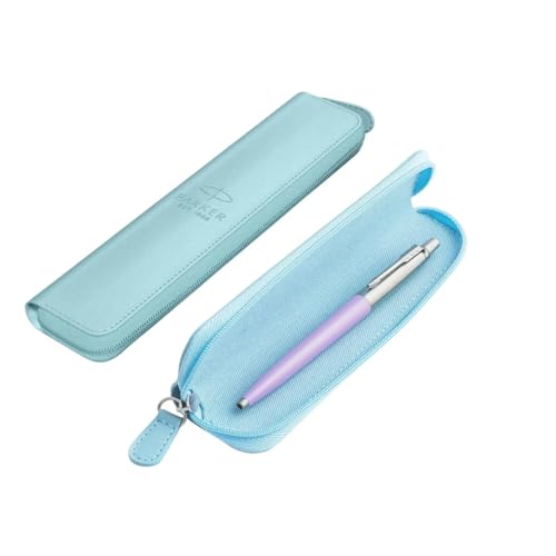 Parker Jotter Originals - Bolígrafo de punta redonda color lila pastel con estuche azul en relieve con el logotipo
