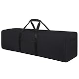 Urbanstand 48 Inch Travel Duffle Bag Extra Large Sport Equipment Duffel Bags with 2-way Lockable Zippers (Black)