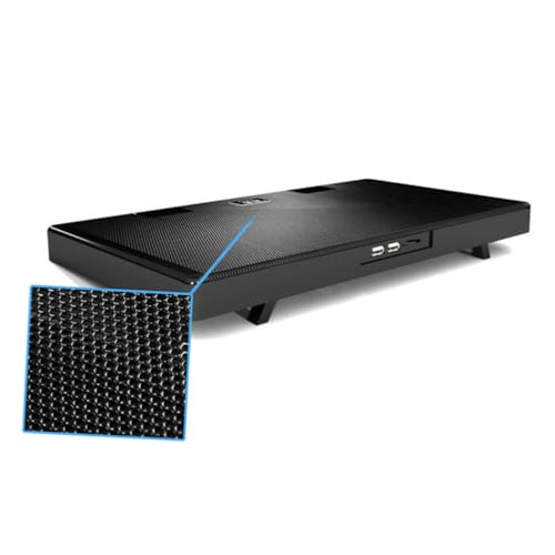 Base de enfriamiento para laptop NOLITOY con 5 ventiladores USB miniatura 4