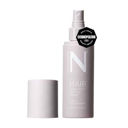 NULASTIN NuProtect Leave In Conditioner Spray - Silicone-Free Heat Protectant, Detangler Spray, Split Ends Hair Treatment & Styling Primer - Color-Safe Formula with 24HR Frizz Control (5 Fl Oz)