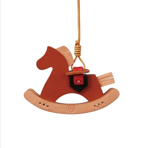 Décoration de cheval à bascule cuir pour embellir un mur vide - 2