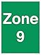 Zone 9 Schild – 150 x 200 mm – A5P