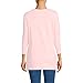 Lands' End Womens 3Q Cotton Supima Crew Neck Tunic Sea Salt Pink Plus 2x