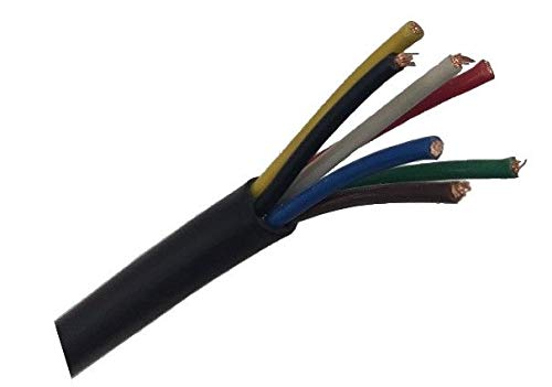 12V 24V 30m REEL 14 AMP 7 CORE TRAILER THIN WALL CAR CABLE WIRE AUTOMARINE