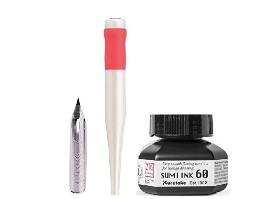 Tachikawa Manga Pen Nib Maru Pen - Set Of 5 | Fine Point Japanese Calligraphy Pens | Buy Now With Express International Delivery