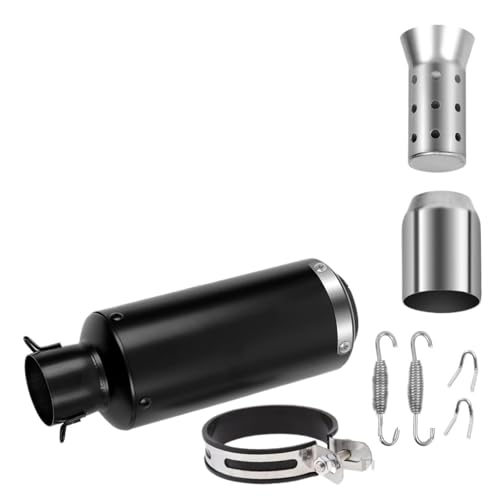 Silencieux pour moto Pot d'échappement universel modifié 2'' 51 mm avec silencieux pour moto, quad, tout-terrain, scooter de route
