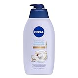 NIVEA Pampering Coconut and Almond Milk Body Wash with Nourishing Serum, Moisturizing Body Wash for Women, Enriched with Provitamin B5 and Vitamin E, 30 Fl Oz Bottle