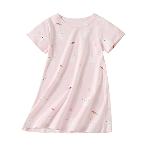 Image of Girl's Stripes Nightgowns Cotton Sleep Shirts Sleepwear Princess Nightdress