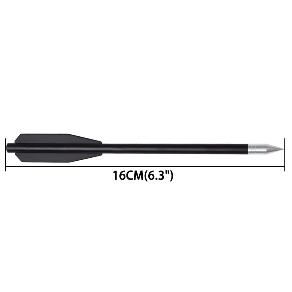Flèche Arbalète Pistolet en Plastique pour Cible de Fleche arbalete de 50 LB / 80 LB, 6.3" Boulons d'arbalète pour Pratiquer la Cible de tir et la Chasse au Petit gibier (12/36pcs)