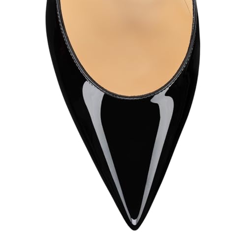 FSJ Women Classic Kitten Heel Closed Pointed Toe Pumps Slip On Wedding Party Formal Business Work Shoes Size 4-16 US3