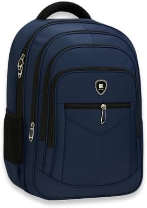 Mochila Escolar Grande Reforçada com Compartimento para Notebook, Alça Acolchoada, Bolsos Laterais, Azul,Vermelha,Roxo e Rosa disponivel