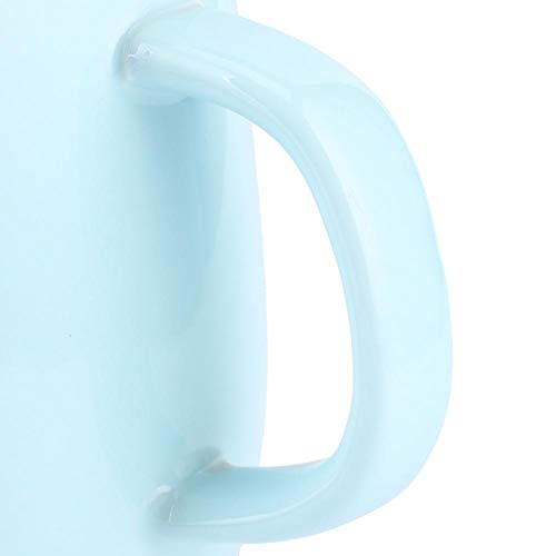 Copo de cerâmica, caneca de 420ml com tampa de madeira, copo de leite bonito copo de leite bonito co