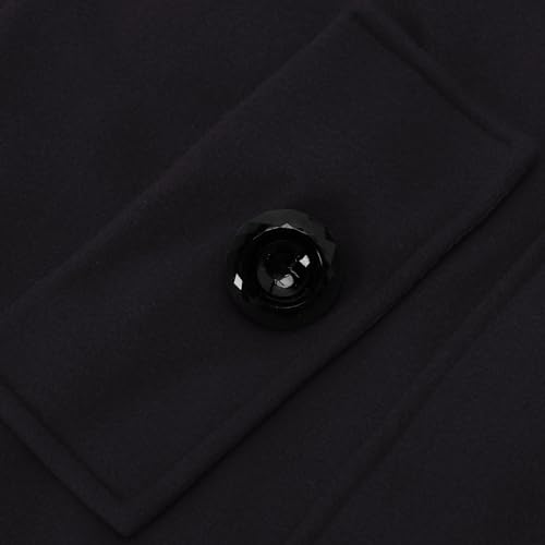 Trench Coat for Women 2024 Detachable Fur Collar Coat Double Breasted Pea Coat Long Trendy Winter Coat Fashion Outfits4