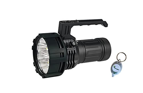 ACEBEAM Combo X-75 X75 XHP70.3 LED Brightest PD Power Charger Rechargeable Flashlight/Search Light - 65,000 Lumens -1300 Meters Throw w/ 360 Lumen Rechargeable Keychain Light - ACEBEAM
