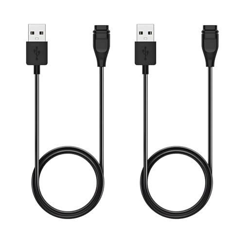 Vtyzcm 2 Pcs Charger for Coros PACE 3 PACE 2 APEX 42mm/46mm APEX Pro VERTIX VERTIX 2 Smart Watch Replacement USB Charging Cable Cord for Coros Safe Durable Wire Design (USB) (USB Type A)