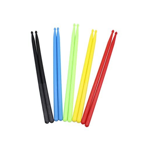 Baquetas de nylon negro para batería 3 pares miniatura 5