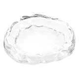 Homoyoyo Kreativer Glasuntersetzer mit Gletscher Design Hitzebeständig Transparent Dekorative Bechermatte für Zuhause und Gastronomie