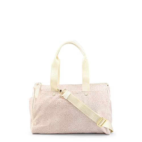 Borbonese 934250-296 luxueux sac à main en cuir blanc