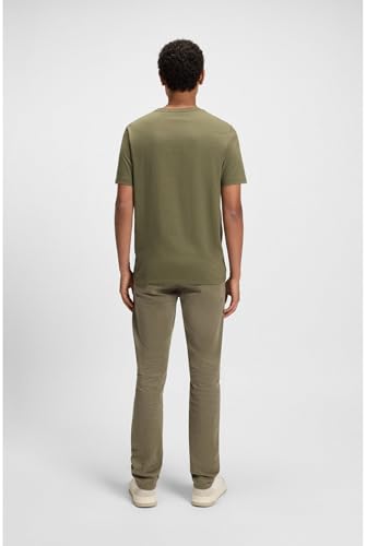 Boss Para Hombre. 50508584 Camiseta Tales Verde (L), Casual, SintéTico, Manga Corta - 4