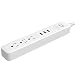 TP Quality 3 Outlet 3 Fast Charging USB Ports Switch Power Strip Surge Protector 4Ft Extension Cord with Flat Plug for Home Office Travel Hotel Work iPhone iPad UL Listed Muti-Pack (QMCXB04MB) (White)