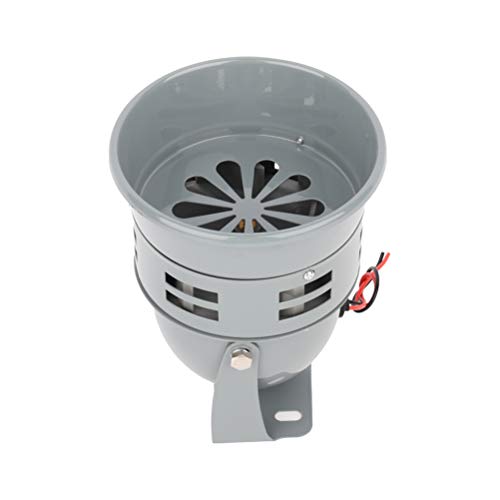 Ineedup Super Loud Motor-Driven Horn 12V 110dB Air Siren Horn Alarm for Car Truck Motorcycle Vans RVs Boats Gray