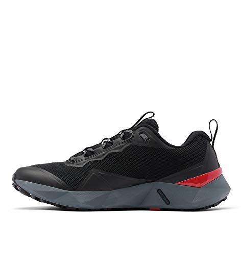 Columbia mens Facet 15 Hiking Shoe, Black/Bright Red, 11 US