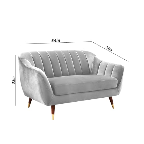 Image of Atticus 2 Seater Sofa for Living Room (Grey) Premium Fabric Sofa