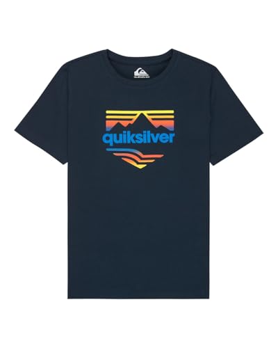 T-Shirt Bleu Quiksilver Horizon Fade en Coton Premium Enfant 8-16 Ans