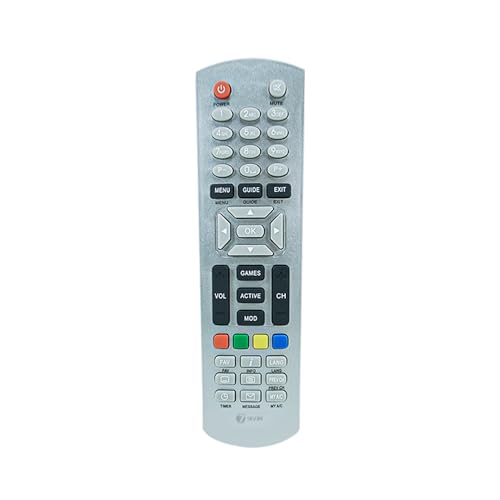 Image of 7SEVEN Silver Dish TV Remote Control Compatible with All Dish TV SD /HD DTH with Recording Set Top Box