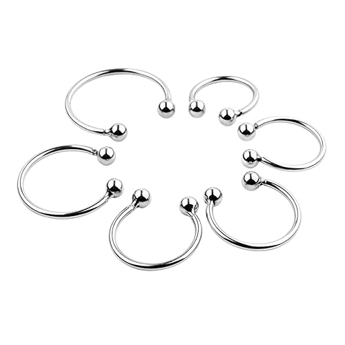 Edelstahl Penisring Metall Cockring Set 6-Größen, Vorhaut Rückhaltung Penisringe Cockringe, Extrem Sex Spielzeug für Männer,Verzögerung Ejakulation,Potenzsteigerung (25+28+30mm)