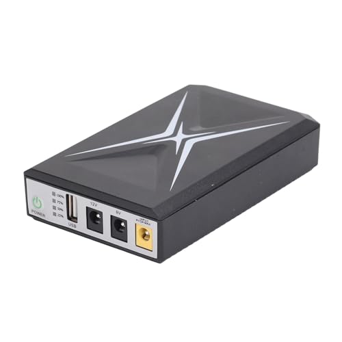 UPS de Alimentación Ininterrumpida 10400mAh para Cámaras de Seguridad Router Compatible con Módems Teléfonos y Dispositivos Electrónicos